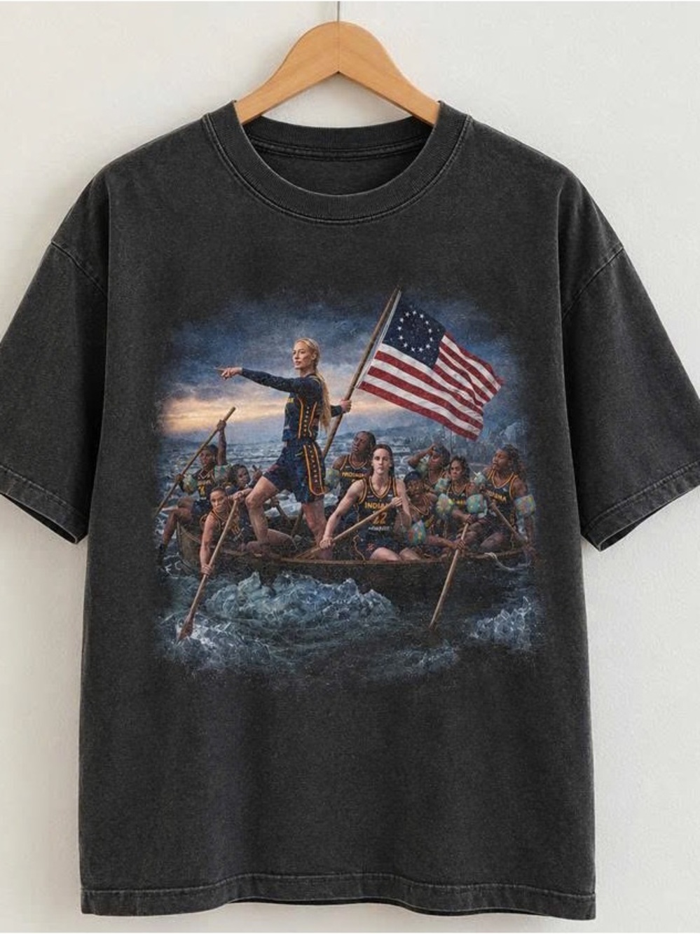 Sophia Cunningham Black Graphic Crewneck T-Shirt
